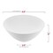 Solid White Organic Round Disposable Plastic Bowls - 32 oz. (60 Bowls)